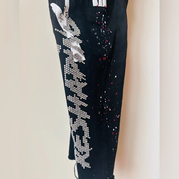 Smoke Rise Embellished Taper Stretch Jeans (Size 40/32) - Picture 8 of 16